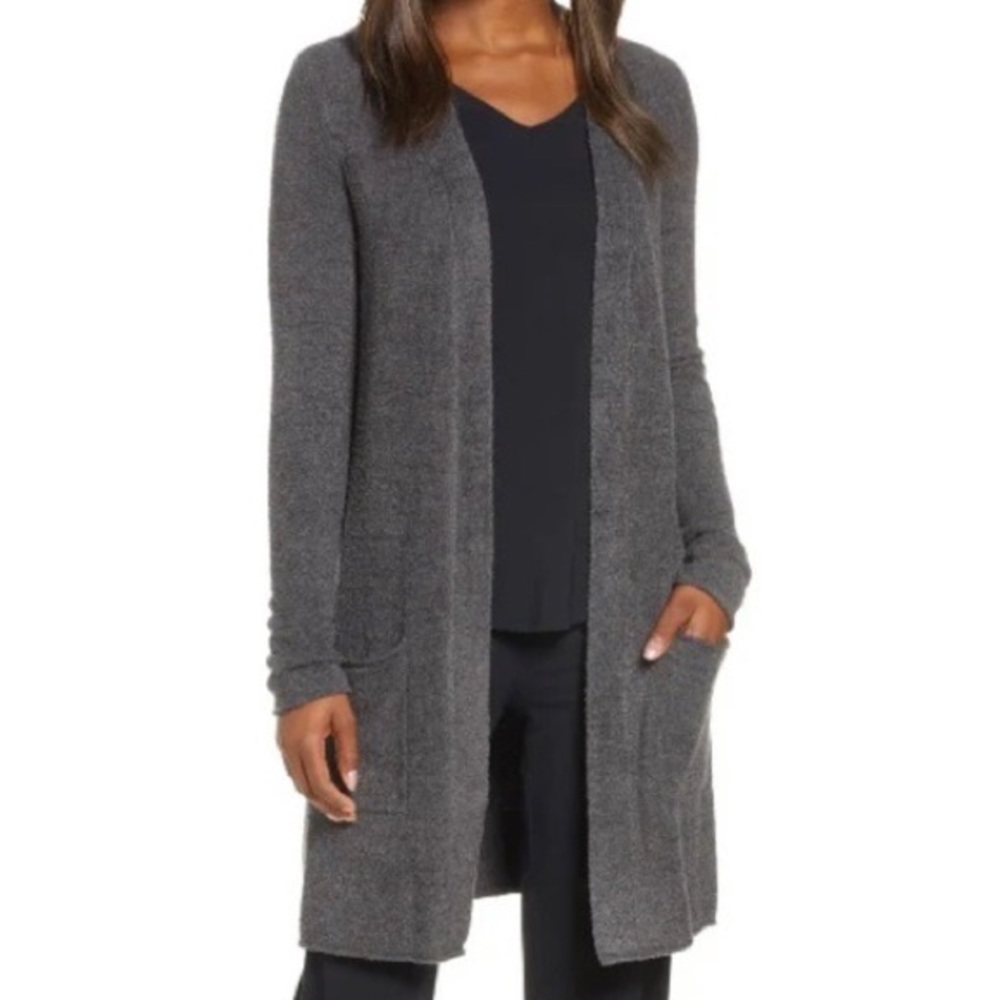 Barefoot Dreams CozyChic Lite Essential Gray Cardigan
